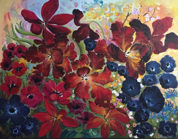 A Burst of Flavour. Acrylic. 36x48, $2,500