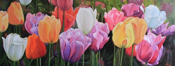 Breaking Through, Oil, 18x48 SOLD