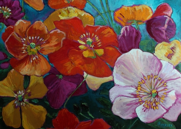 Bursting Out, 24x30, Acrylic SOLD