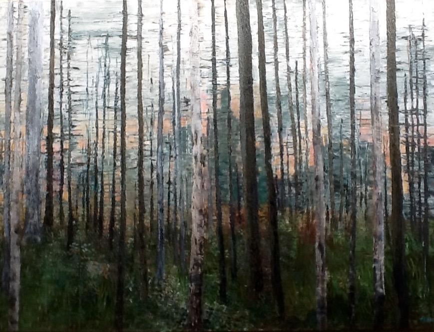 Forest,  Acrylic, 36x48, SOLD