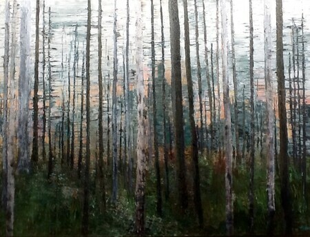 Forest,  Acrylic, 36x48, SOLD