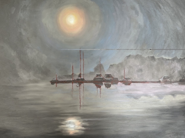 Heavenly Haze, Oil, 30x40, (commision)