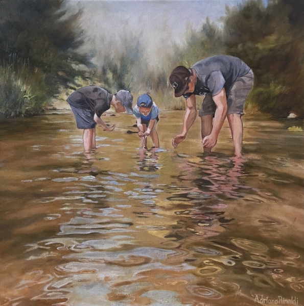 Lowville Boys, Oil, 24x24, NFS