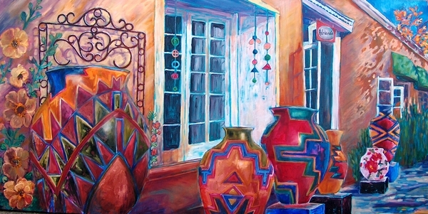 Mexican Pots, 24x48 -  dyptych