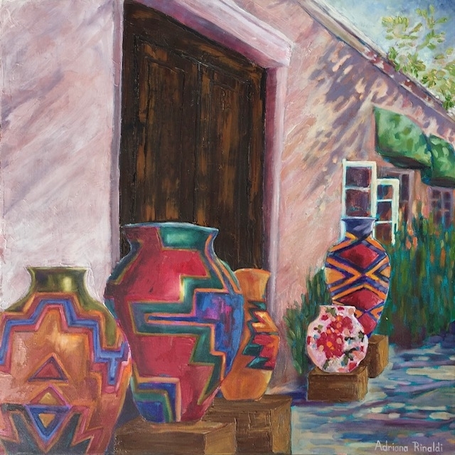 Mexican Pots, Oil, 24x24