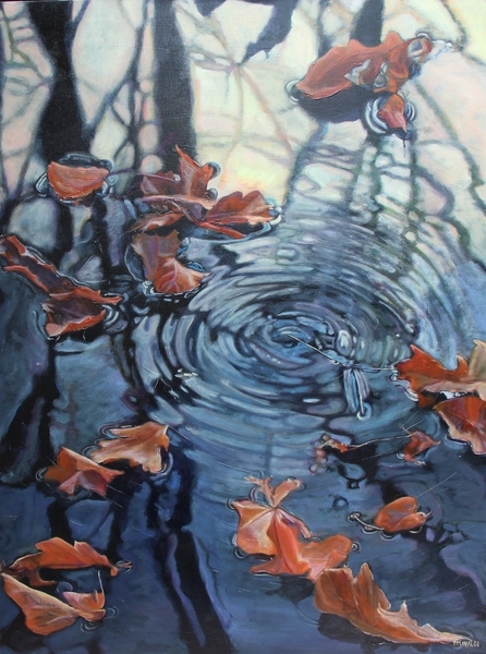 Nighttime Reflections, Oil, 30x40 SOLD