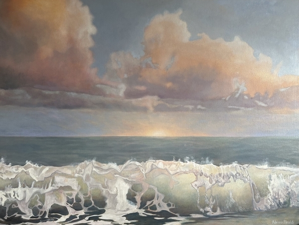 Ocean Commotion, 30x40, Oil