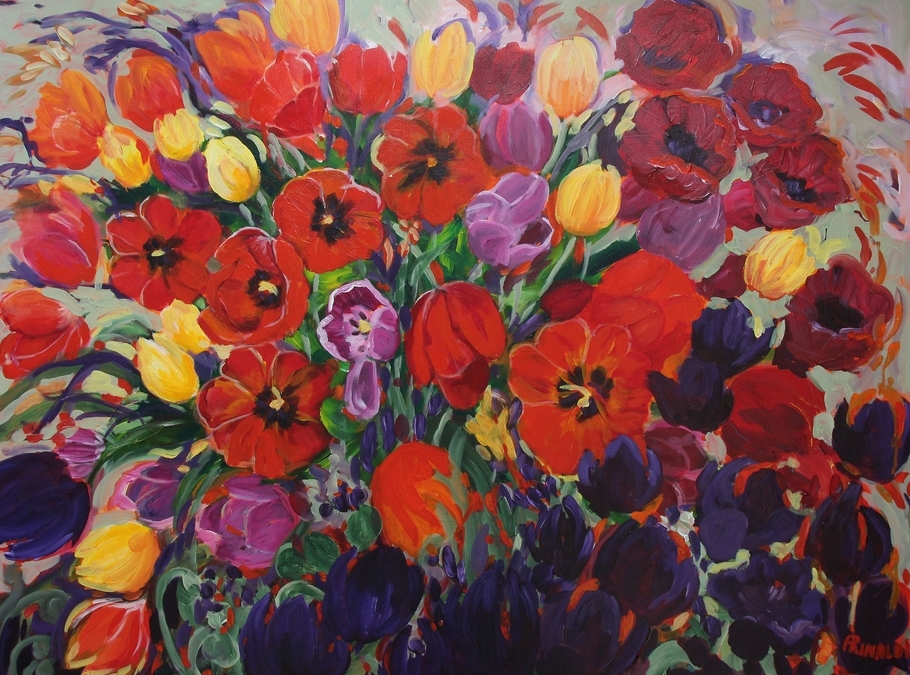 Spontaneous Pollination, 30x40, Oil, SOLD.