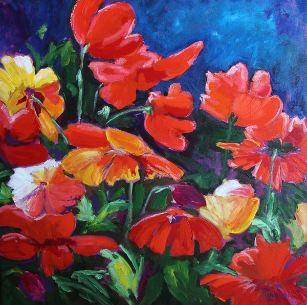 Summer Fun, Acrylic, 24x24 SOLD
