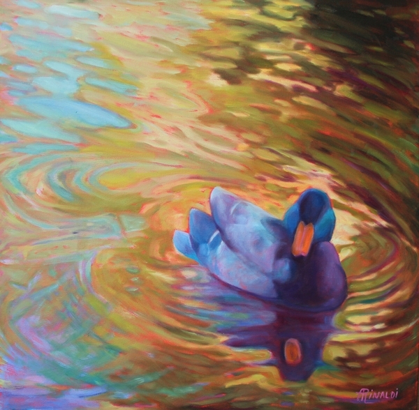 The Quack of Dawn, Oil, 24x24 SOLD