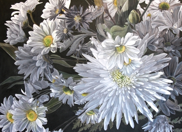 White Delight 2, Oil, 36x48 - SOLD