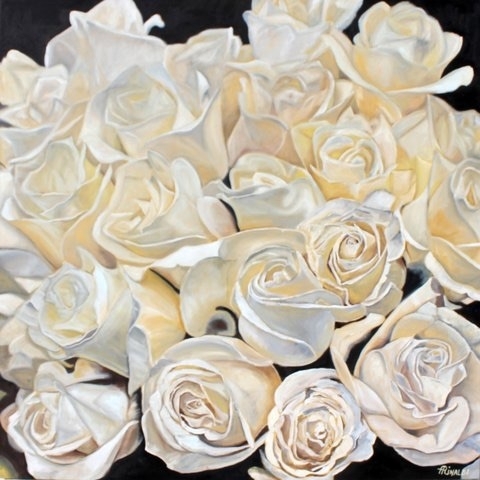 White Wedding, 36x36, Oil - ORIGINAL SOLD, PRINTS AVAILABLE